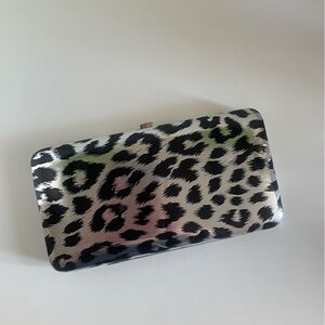 2000s Leopard Print Clutch Wallet